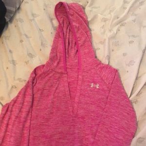 Thin under armour long sleeve hooded top